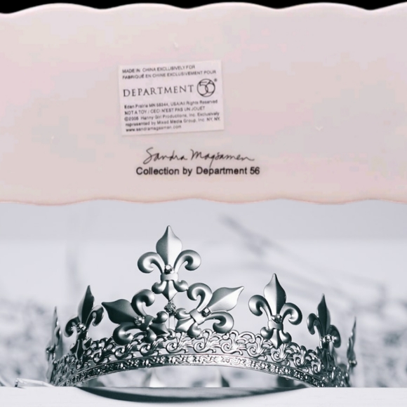 Dept 56 Sandra Magsamen Sign "I Didn't Ask to be a Princess but hey if Crown Fit - Picture 3 of 4